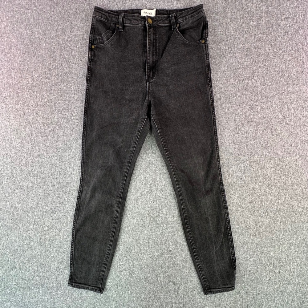 Rolla's Jeans Women 31R Eastcoast Ankle Black High Rise Super Skinny Y2K